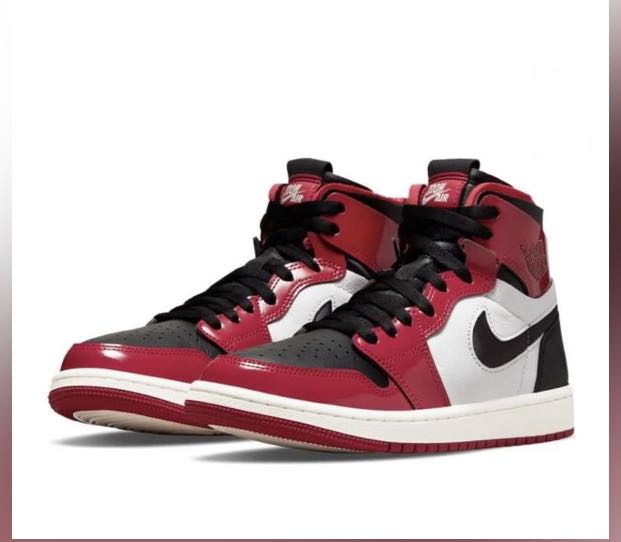 Air jordan 1 chicago patent leather top