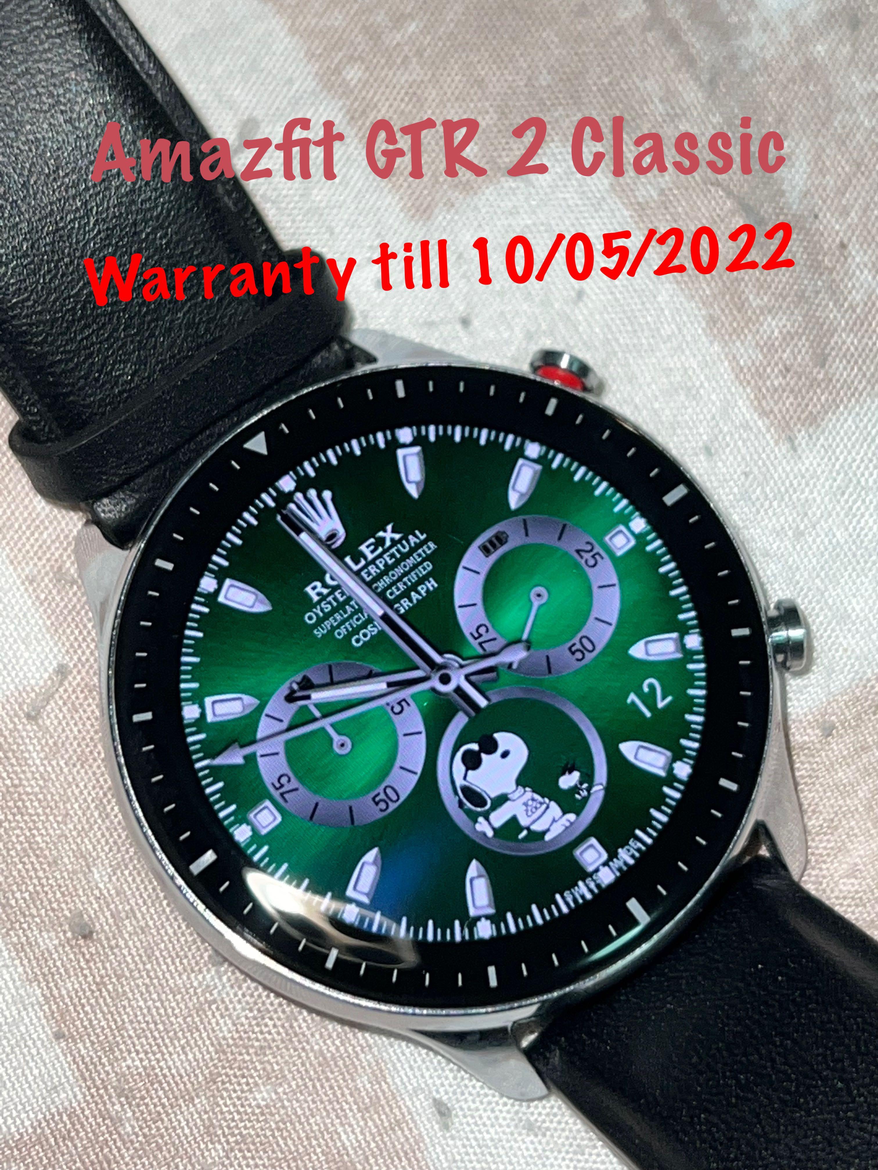 Amazfit GTR 2 classic SG warranty just $13X, Mobile Phones \u0026 Gadgets,  Wearables \u0026 Smart Watches on Carousell