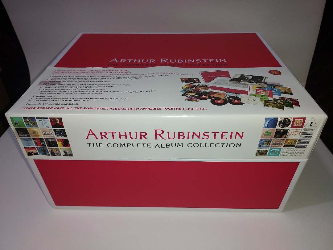 ARTHUR RUBINSTEIN THE COMPLETE ALBUM COLLECTION 142CD PLIS 2DVD 99