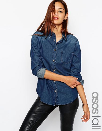 asos denim top