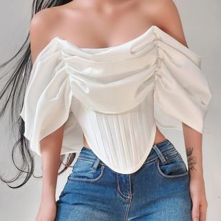 Corset top , Women's Fashion, Tops, Sleeveless on Carousell