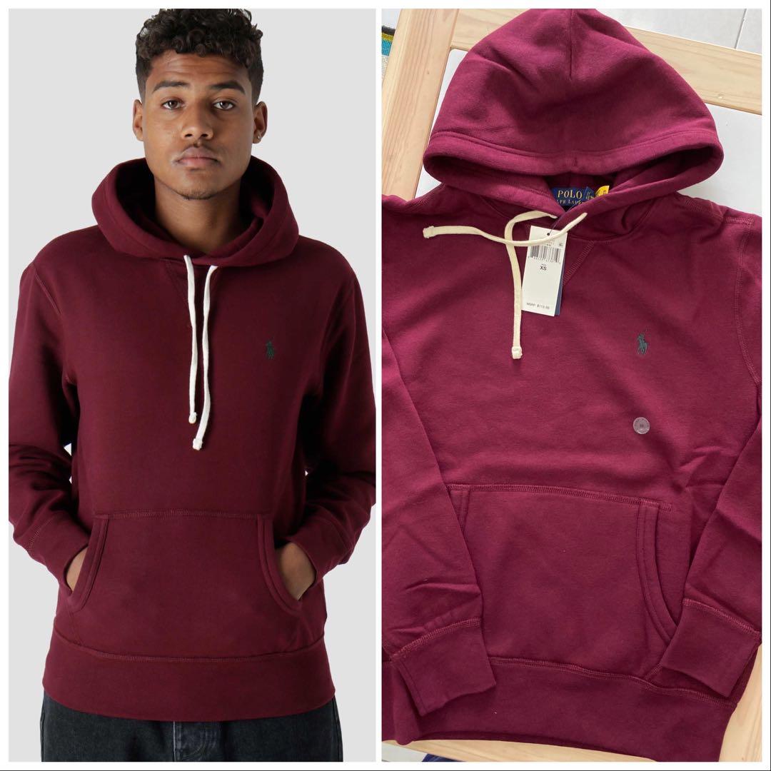 Hoodie jumper maroon clearance