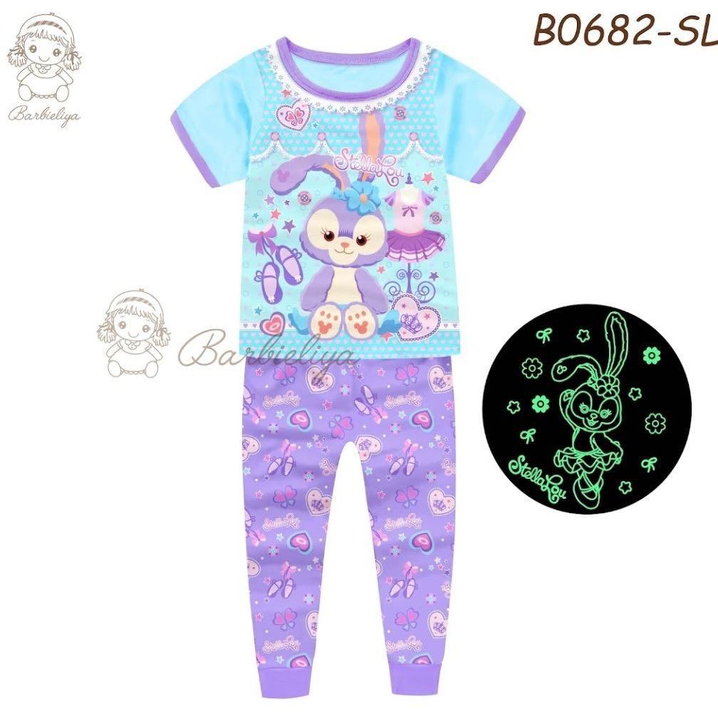 BARBIELIYA GLOW IN DARK PAJAMAS Size 3 12