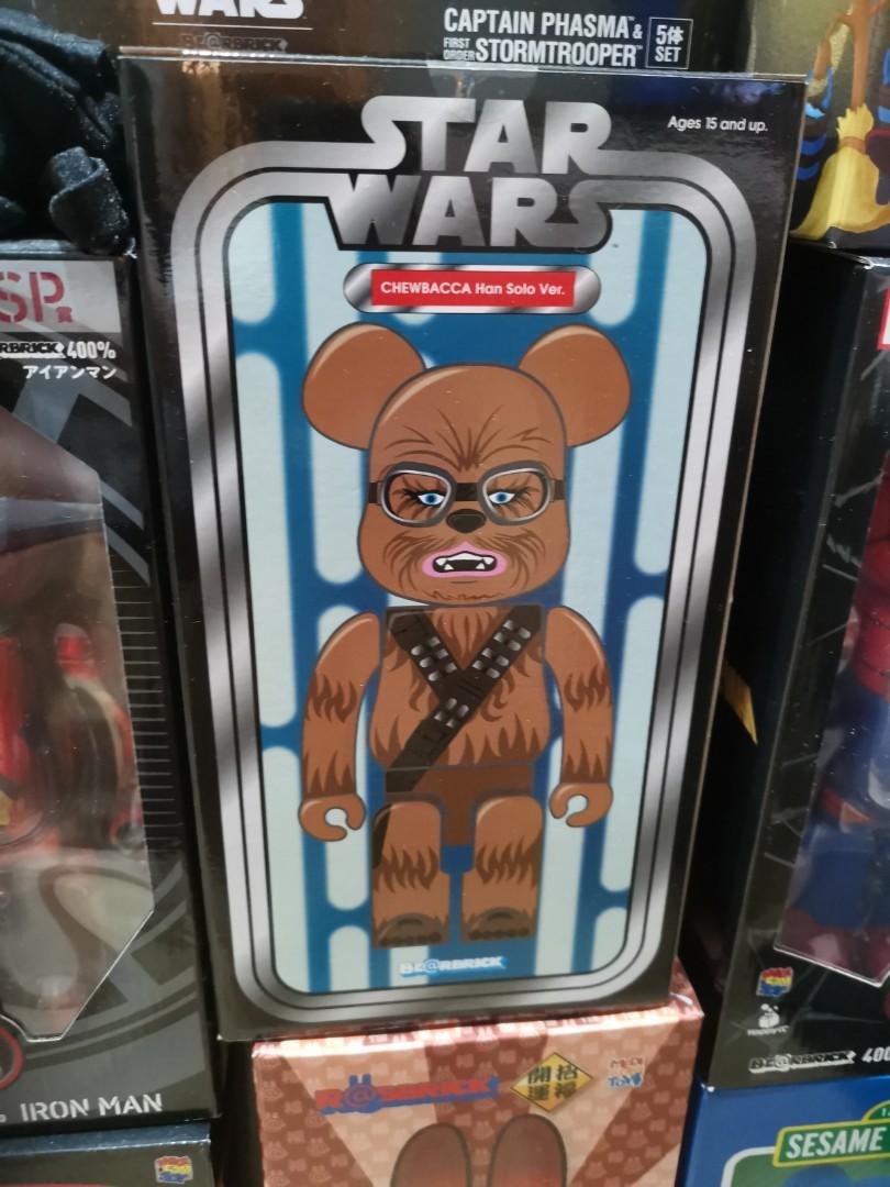 Medicom 100% Bearbrick ~ Star Wars Be@rbrick 2018 Chewbacca Han Solo Ver 