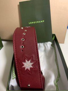 BNIB Longchamp Shoulder Strap Red Lacquer