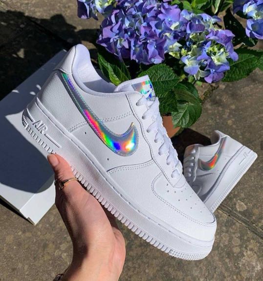 Air force 1 iridescent swoosh cheap