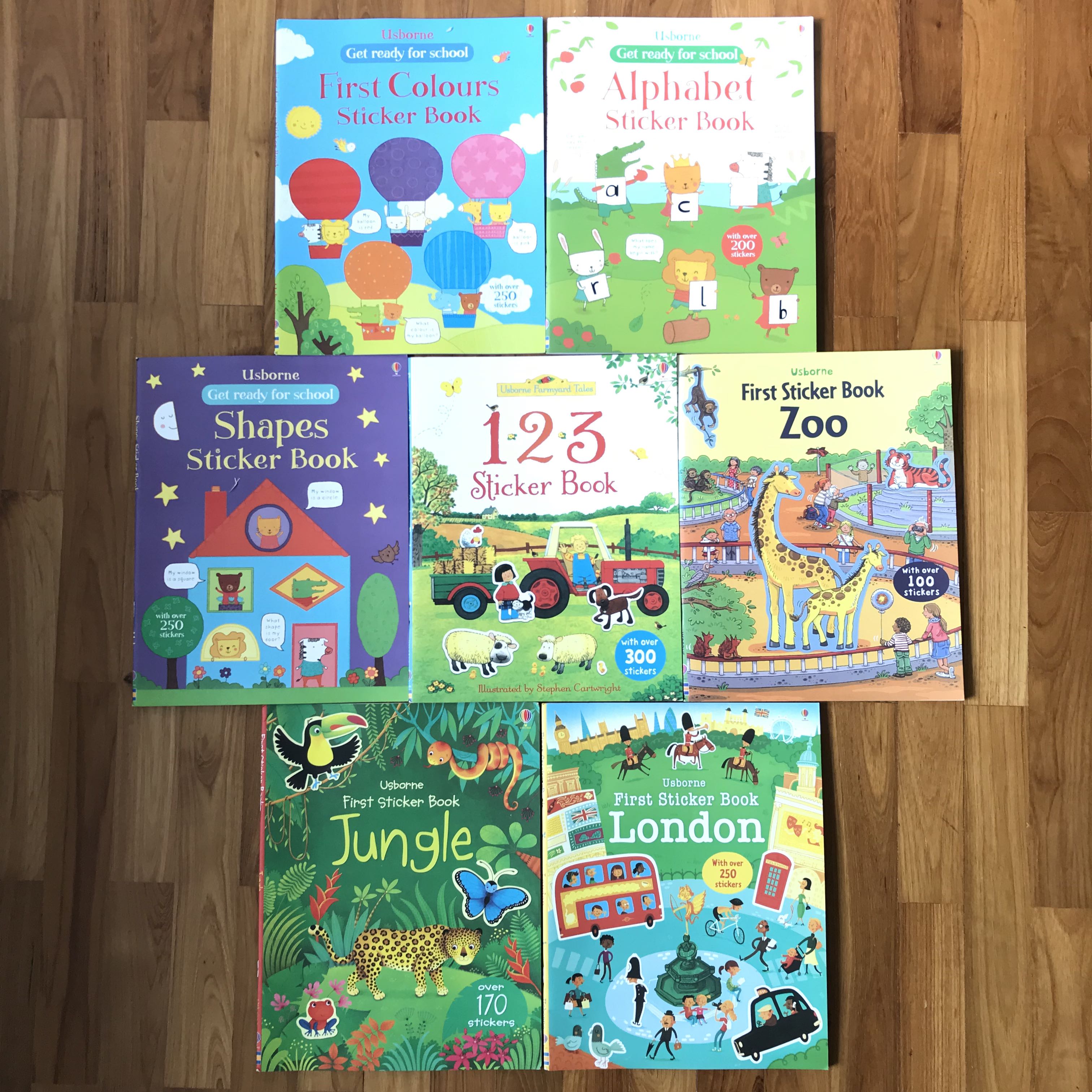 Brand new Osborne first sticker books for preschoolers nursery