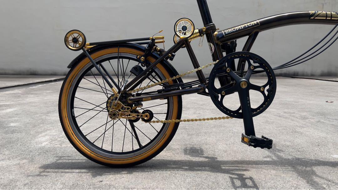 Brompton Black Lacquer Black Edition Sports Equipment Bicycles Parts Bicycles on Carousell