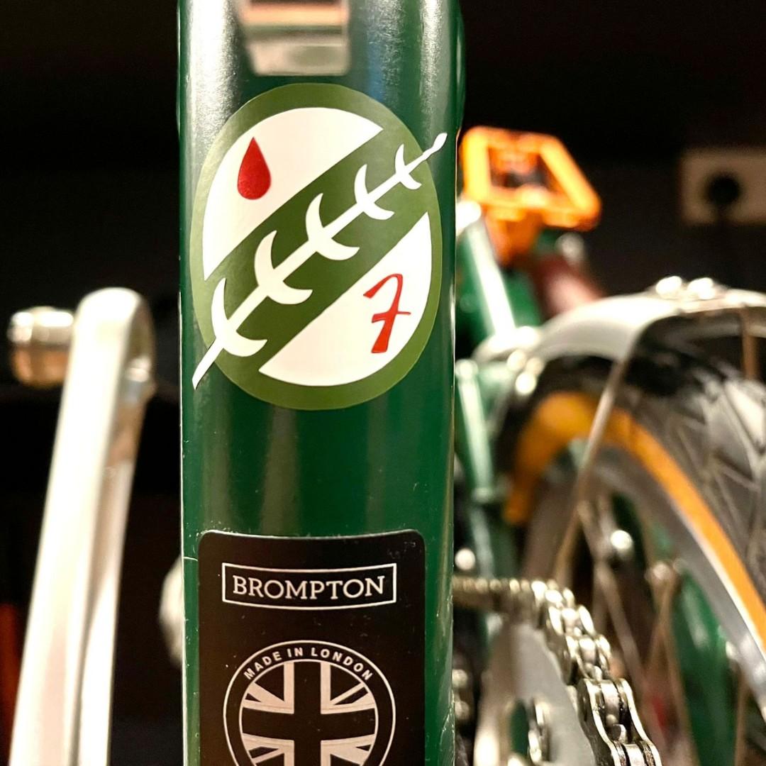 Brompton decals (Category: Parts & Accessories) located in Singapore. Submitted by msphoto (Listing ID 1143083376, Image 6). Description: Customised decals available Pm for prices of the decals. Listing decals price is from $7 and onward Do follow our page for more designs https://instagram.com/stickerelves?igshid=1e2cuuz5lgkc2.
