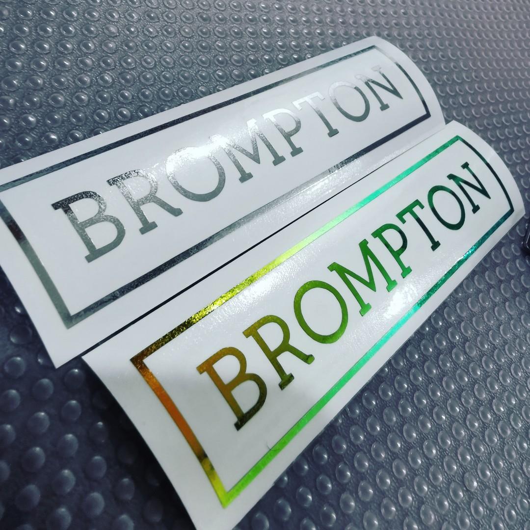 Brompton decals (Category: Parts & Accessories) located in Singapore. Submitted by msphoto (Listing ID 1143083376, Image 5). Description: Customised decals available Pm for prices of the decals. Listing decals price is from $7 and onward Do follow our page for more designs https://instagram.com/stickerelves?igshid=1e2cuuz5lgkc2.