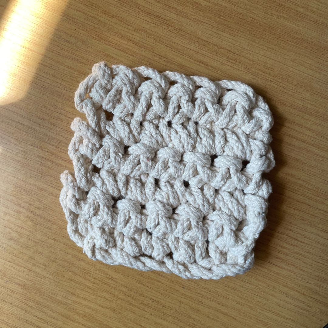 Bulky coaster, Hobbies & Toys, Stationery & Craft, Handmade Craft on