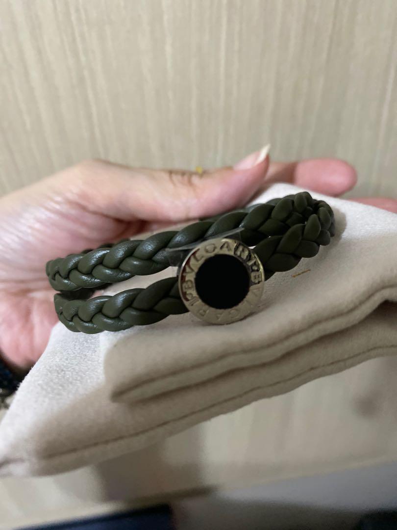 Bvlgari leather bracelet Luxury Accessories on Carousell