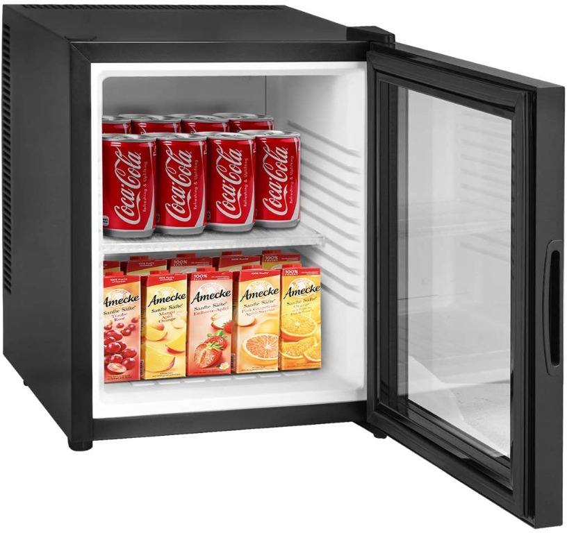 Kuppet mini fridge store glass door