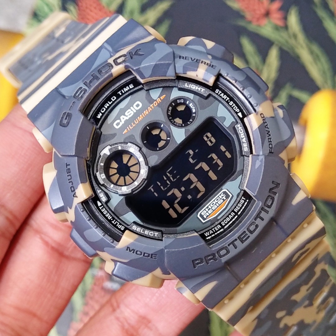 Casio G-Shock GD-120CM Custom Original, Fesyen Pria, Jam Tangan di Carousell