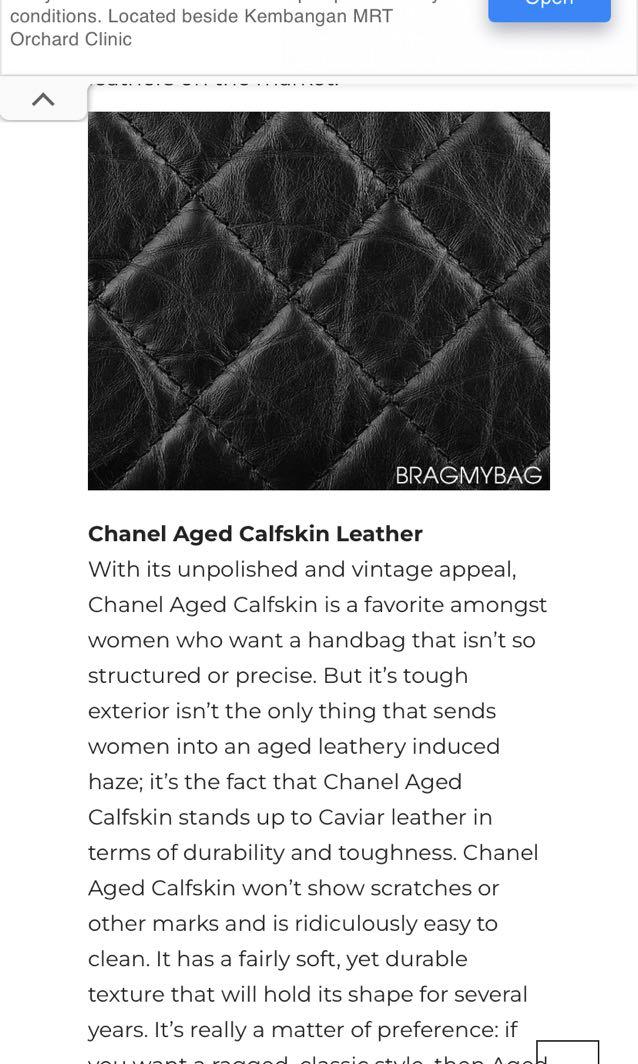Chanel Mademoiselle Black Bag (Medium) Aged Calfskin Leather