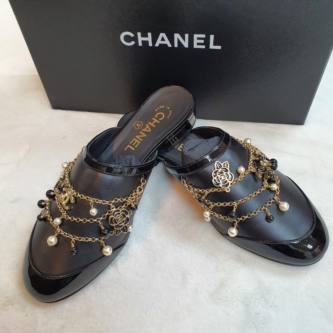 Chanel Mules Slippers, Luxury, Sneakers & Footwear on Carousell