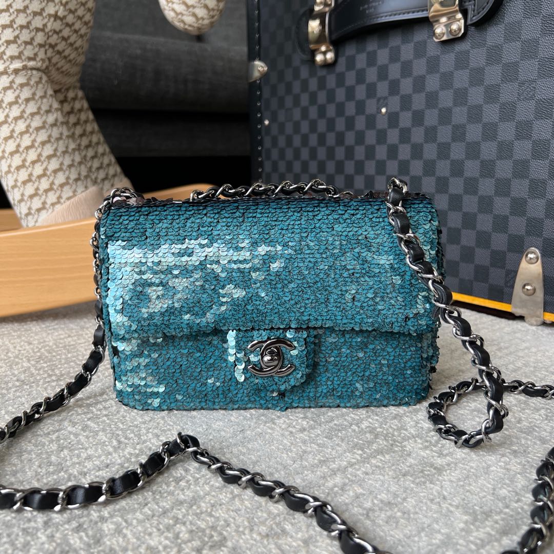 Chanel Rainbow Sequin And Blue Lambskin Medium Single Flap Bag Gold  Hardware 2021 Available For Immediate Sale At Sothebys