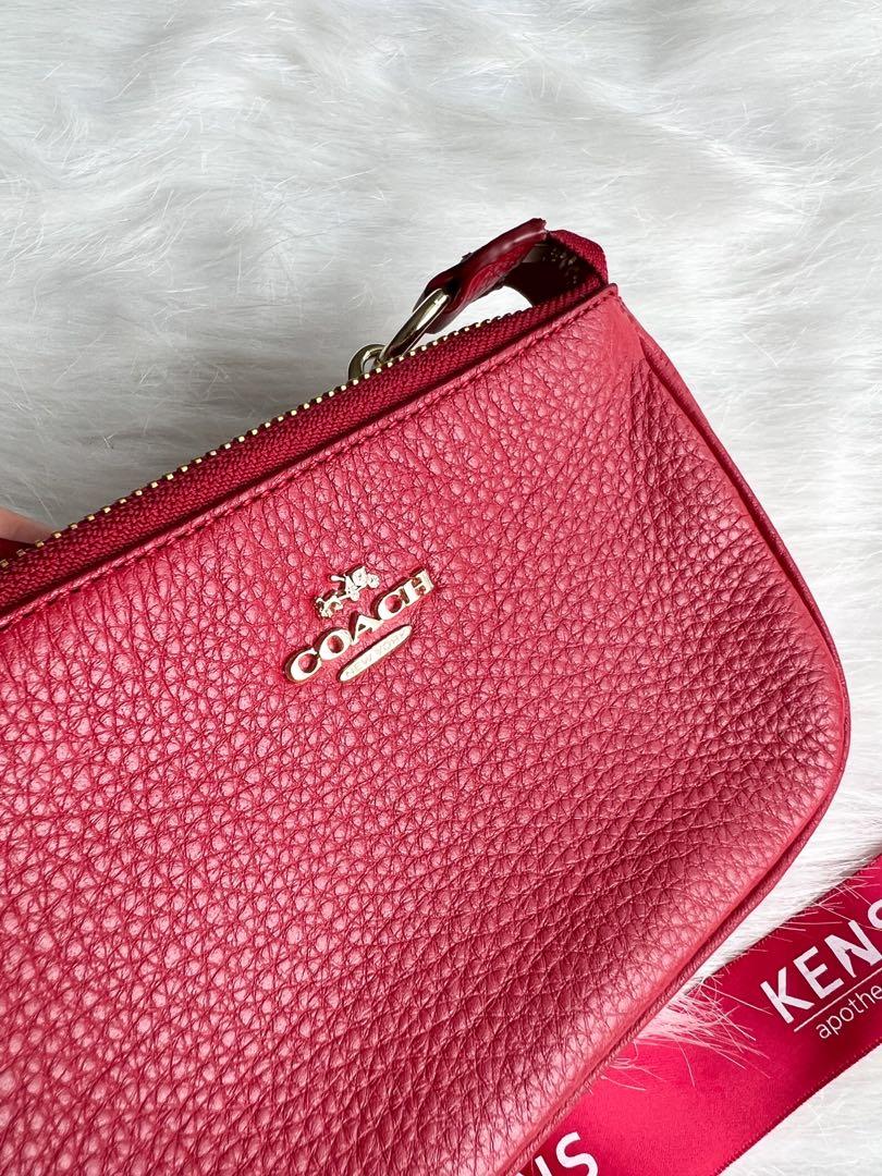 Coach red purse sales