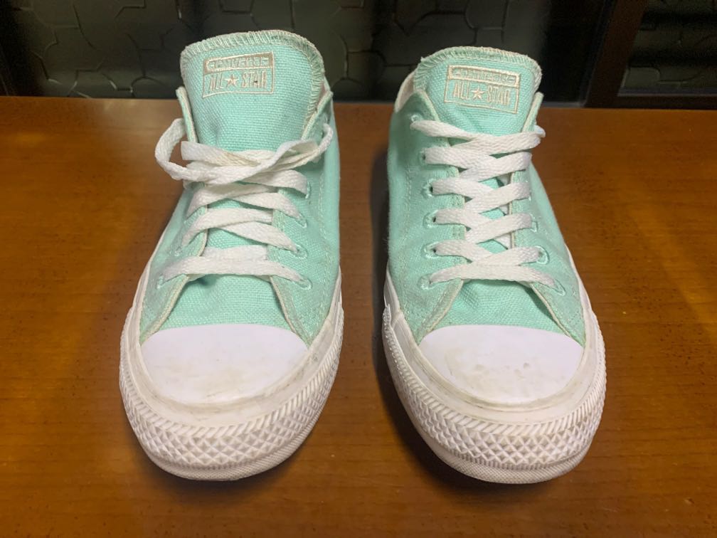 converse shoes mint green