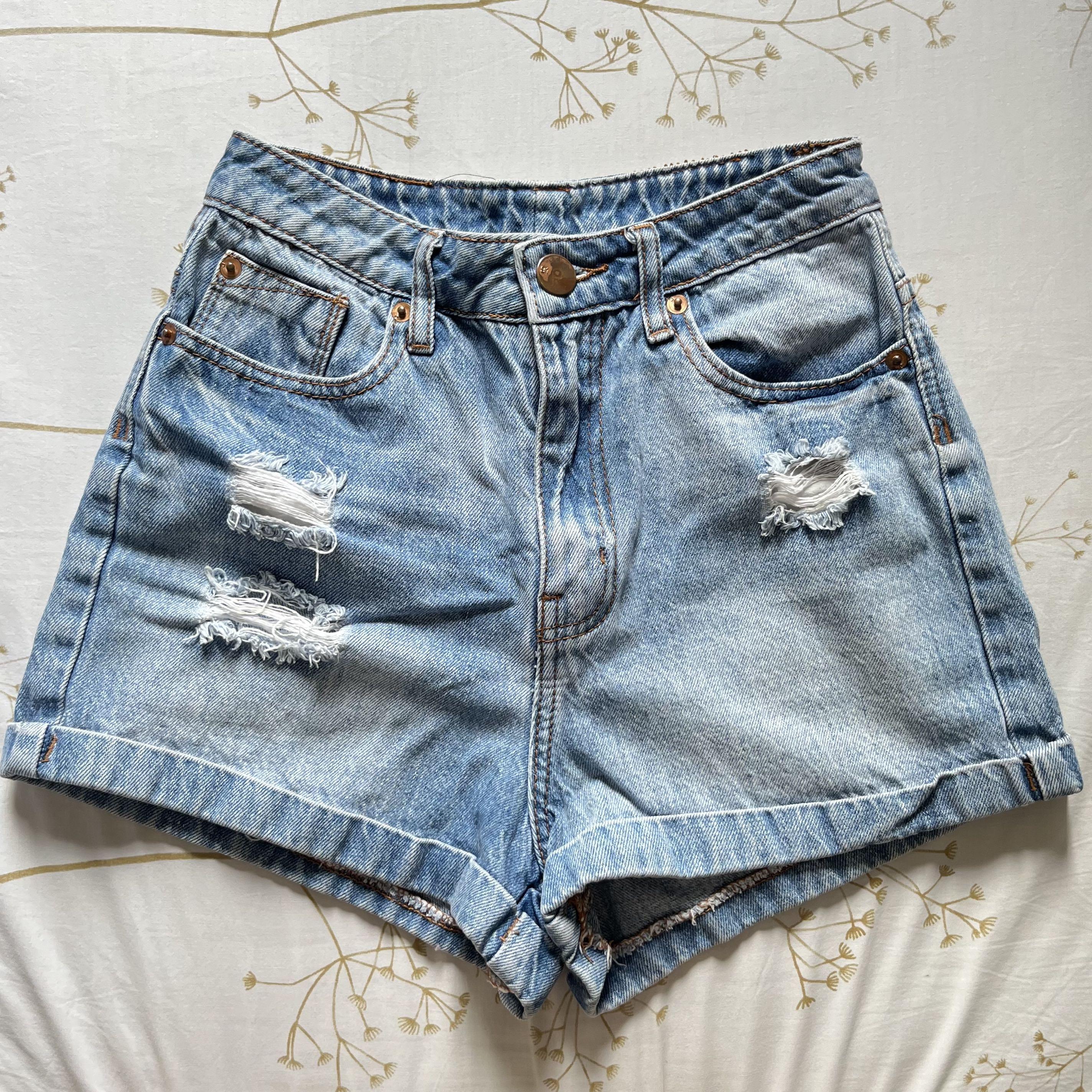 Cotton On High Waisted Denim Shorts