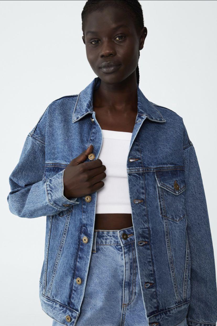 cotton on oversized denim jacket