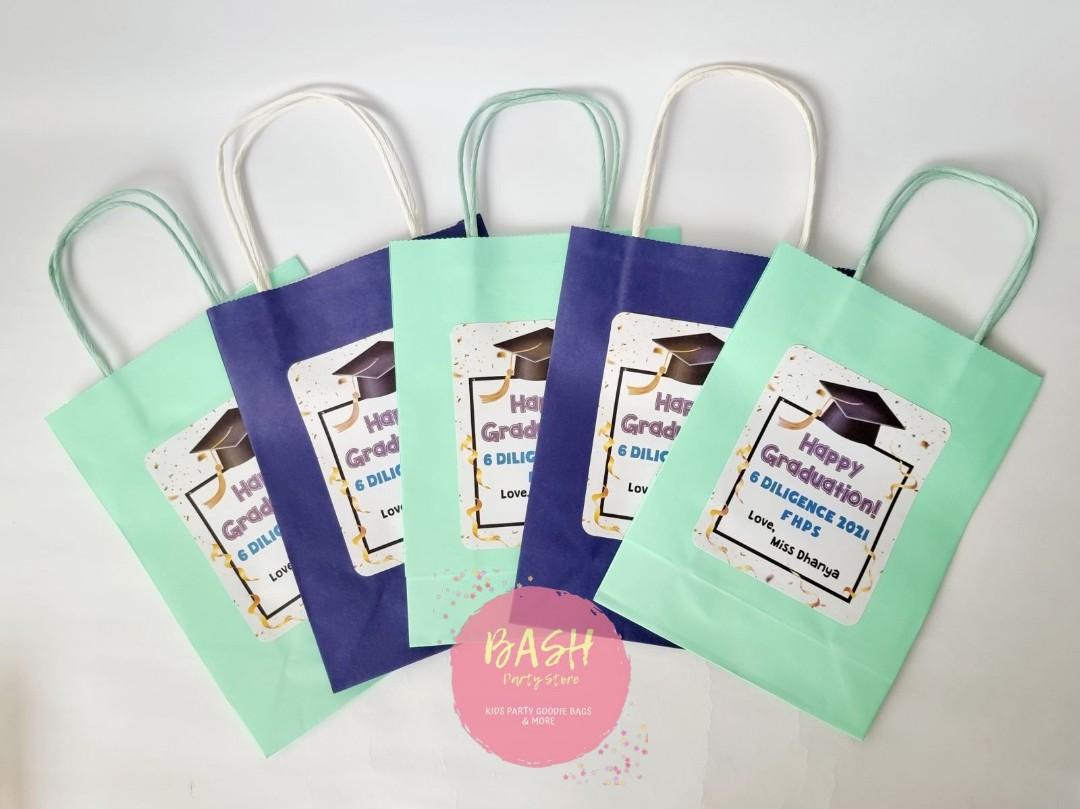Customised Graduation Paper Gift Bags Year End Kids Graduation
