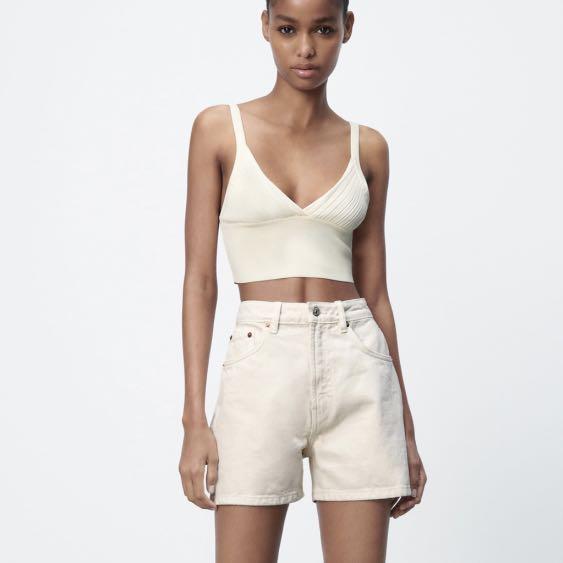 Bermuda denim deals zara