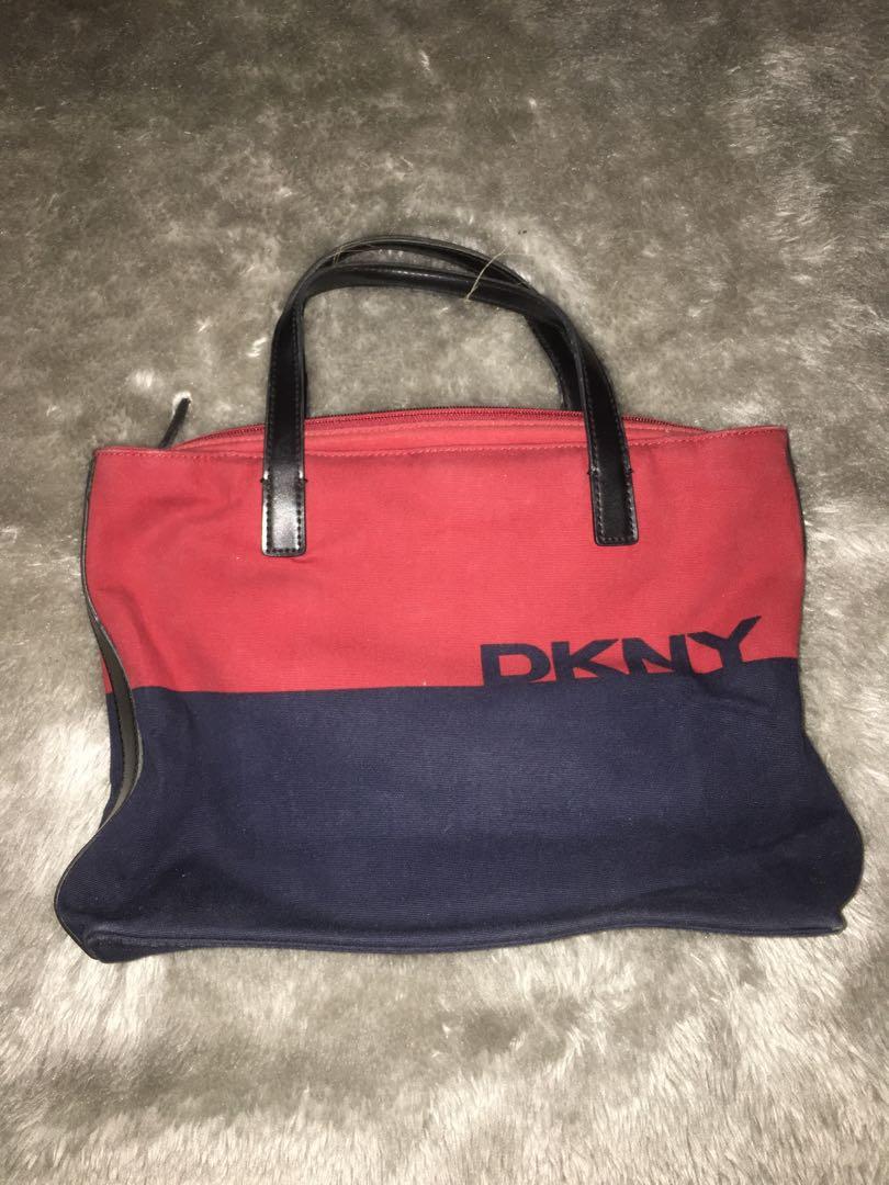 dkny tote bag red