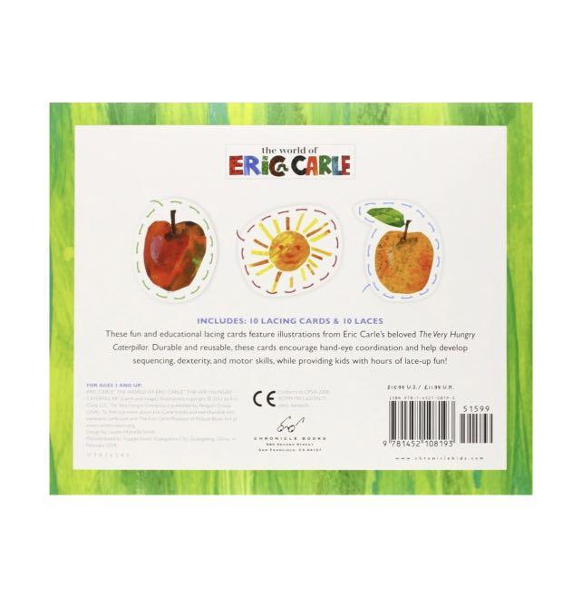 Eric Carle The very hungry caterpillar lacing card, Hobbies & Toys ...