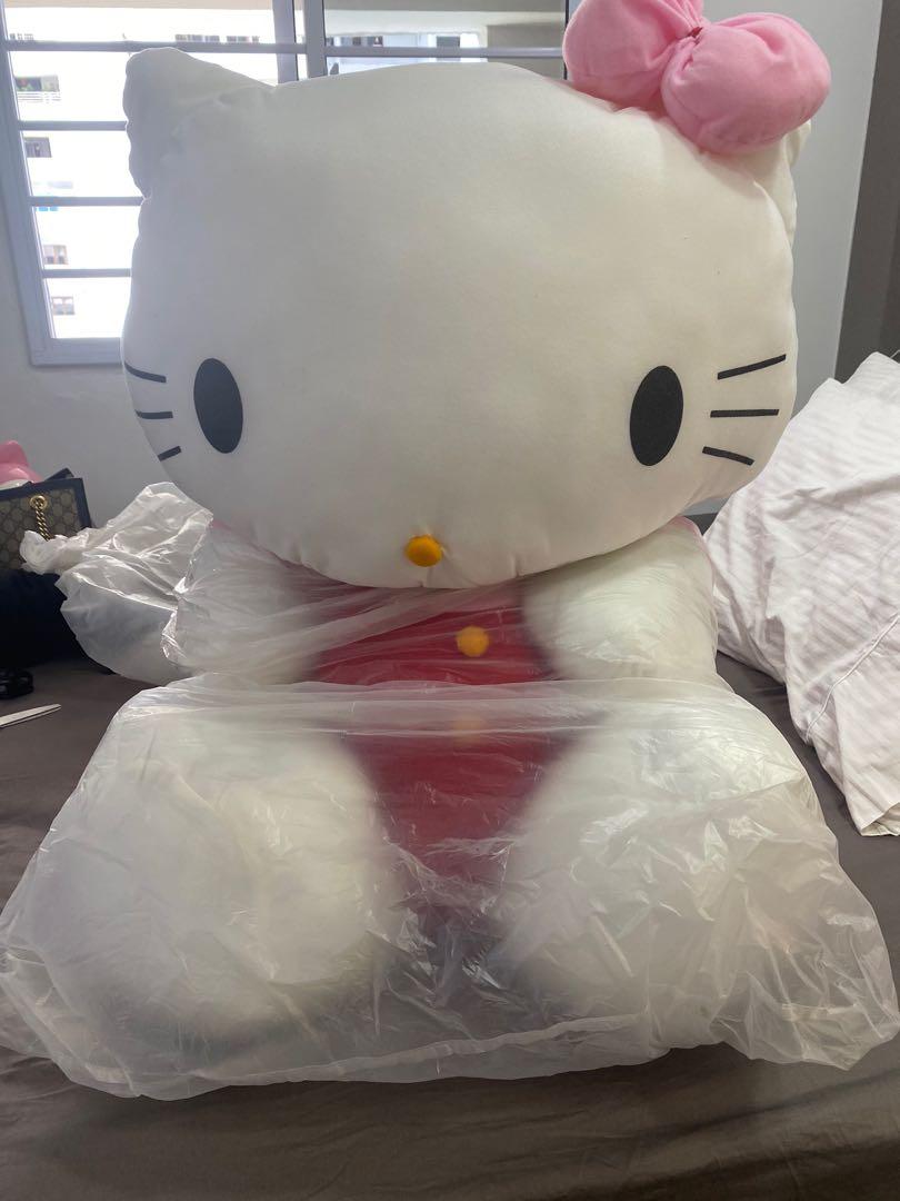 Exclusive Giant Hello Kitty Plush, Furniture & Home Living, Home Decor,  Cushions & Throws On Carousell