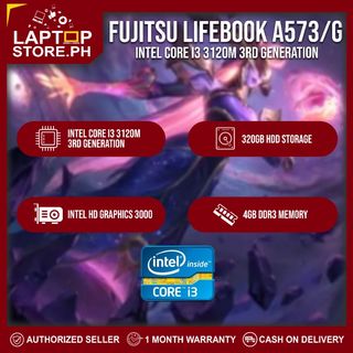 💻 FOR SALE Laptop Fujitsu A574/K Intel Core i5 4300M 2.60Ghz 4gb 