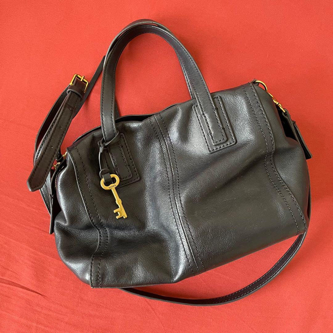 Fossil Emma Satchel Black Women s Fashion Bags Wallets Purses Pouches on Carousell
