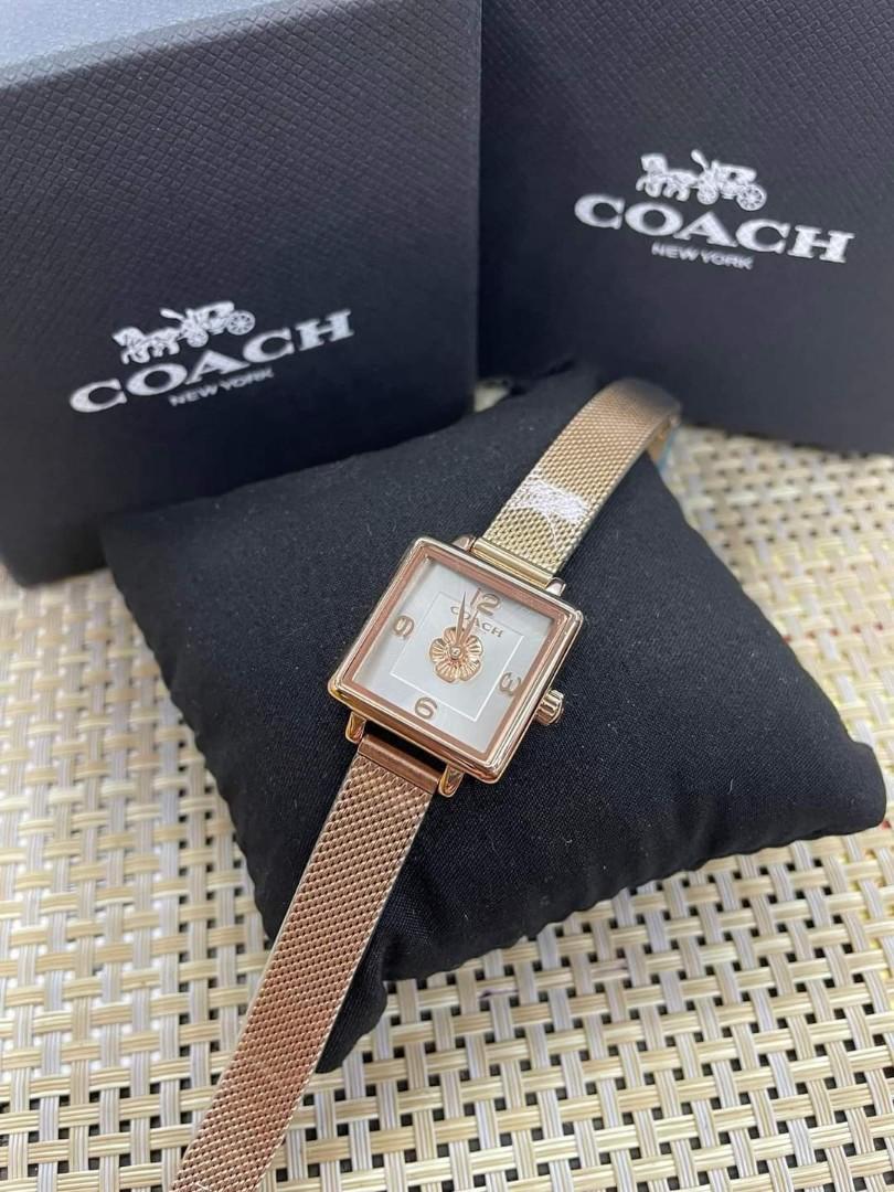 Coach rectangle hotsell watch
