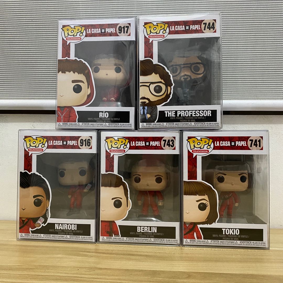 Funko Pop MONEY HEIST SET, Hobbies & Toys, Toys & Games on Carousell
