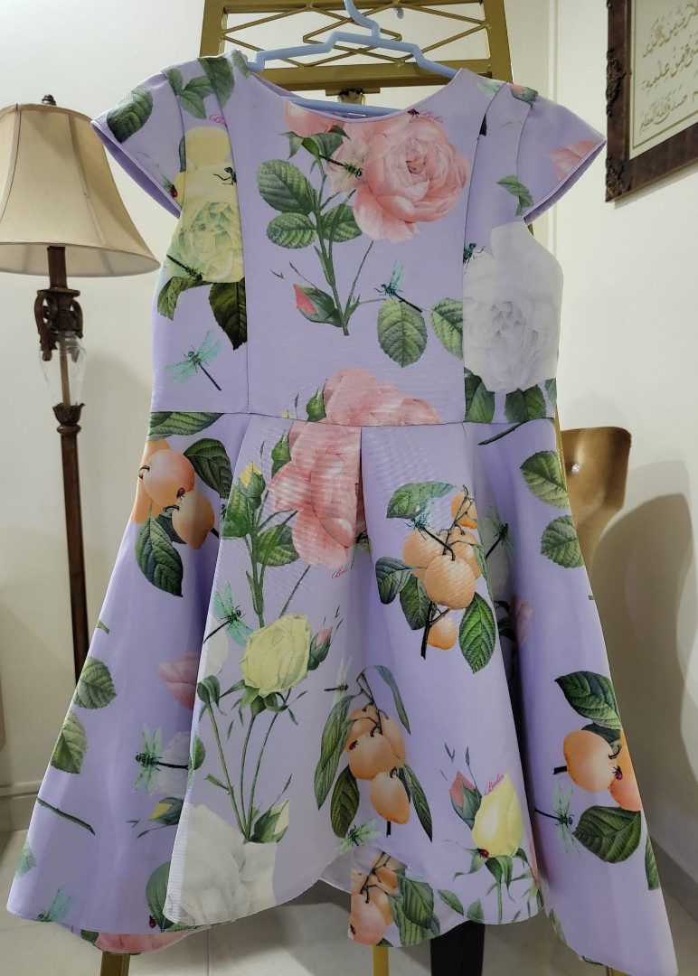 Girls pink ted baker cheap dress