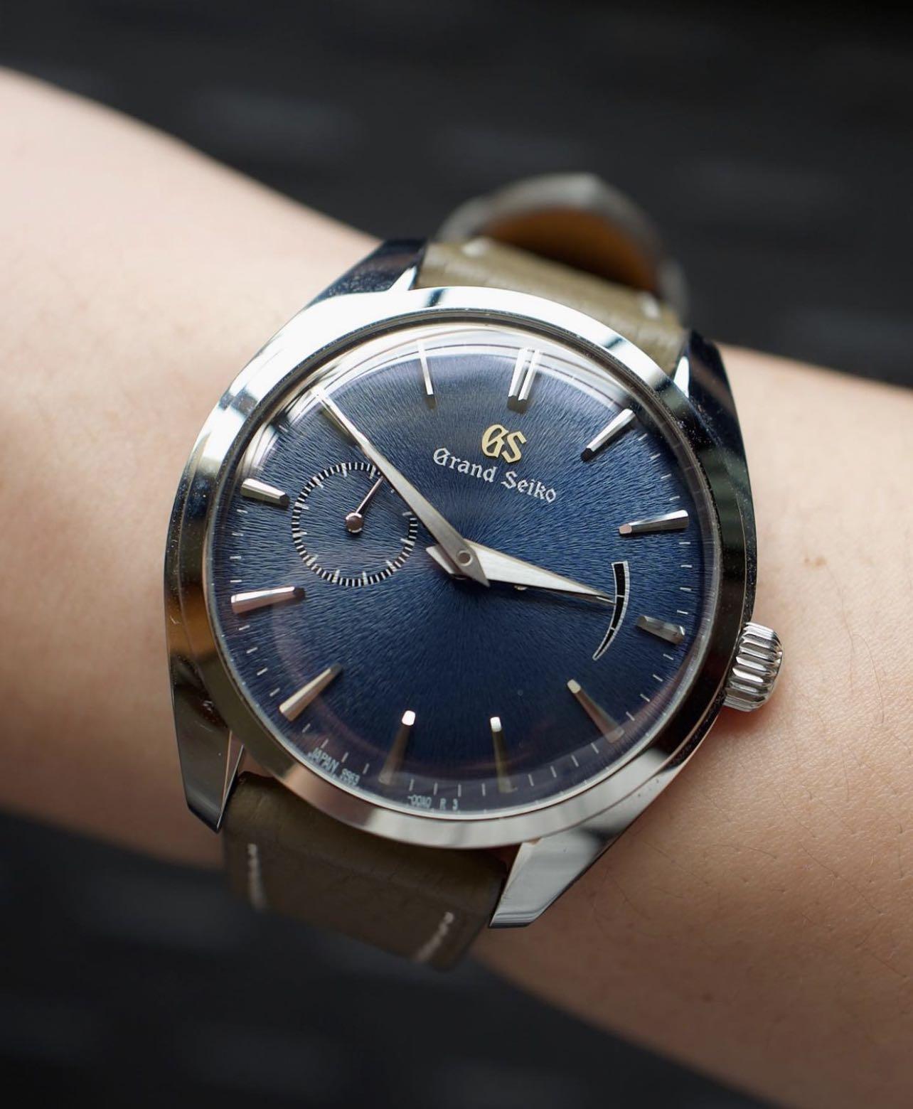 Grand Seiko Sbgk005 blue dial limited edition , Luxury, Watches on Carousell