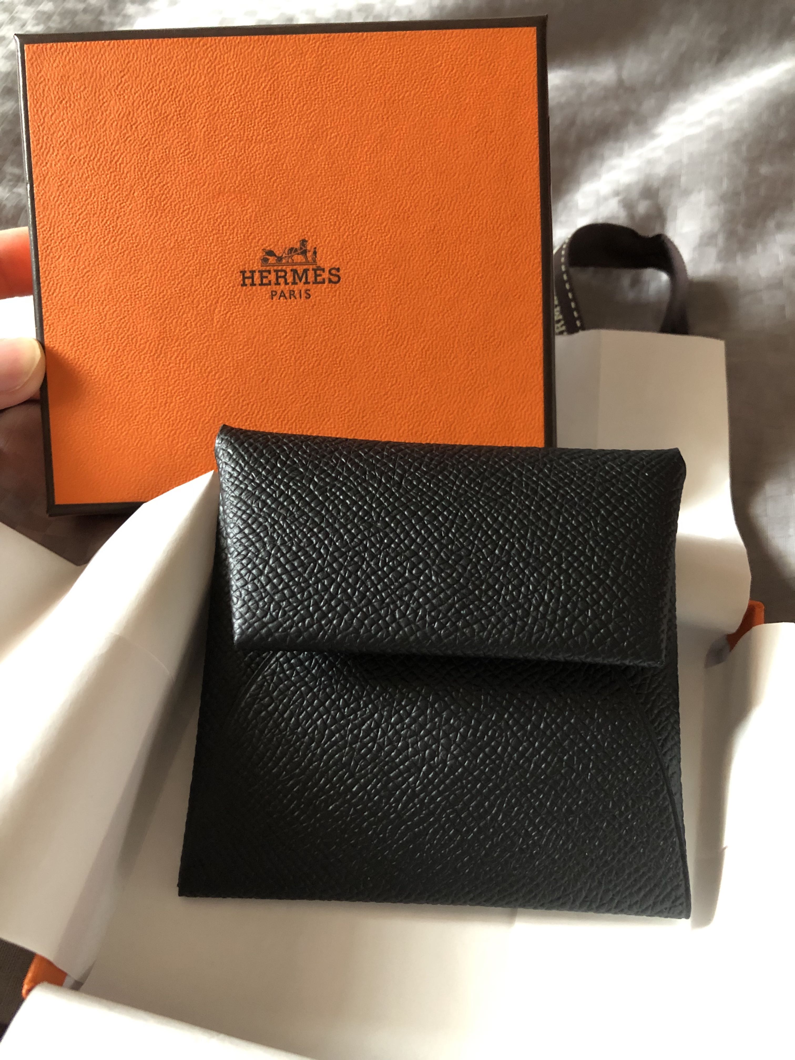 Hermes Bastia Change Purse , Luxury, Bags & Wallets on Carousell