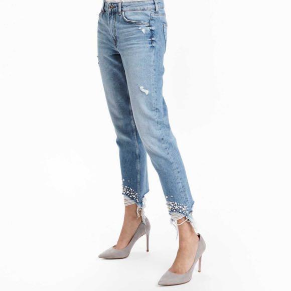 H&m shop pearl jeans