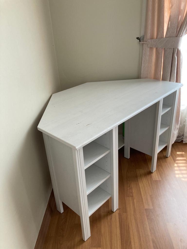 IKEA BRUSALI Corner Desk, Furniture & Home Living, Furniture, Shelves