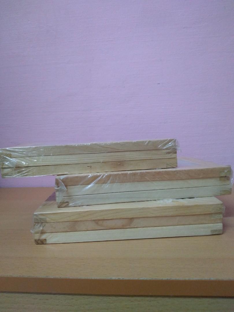 IKEA Raket Wooden Picture Frame (1 set x 3 frames), Furniture & Home