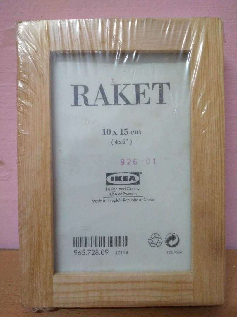 IKEA Raket Wooden Picture Frame (1 set x 3 frames), Furniture & Home