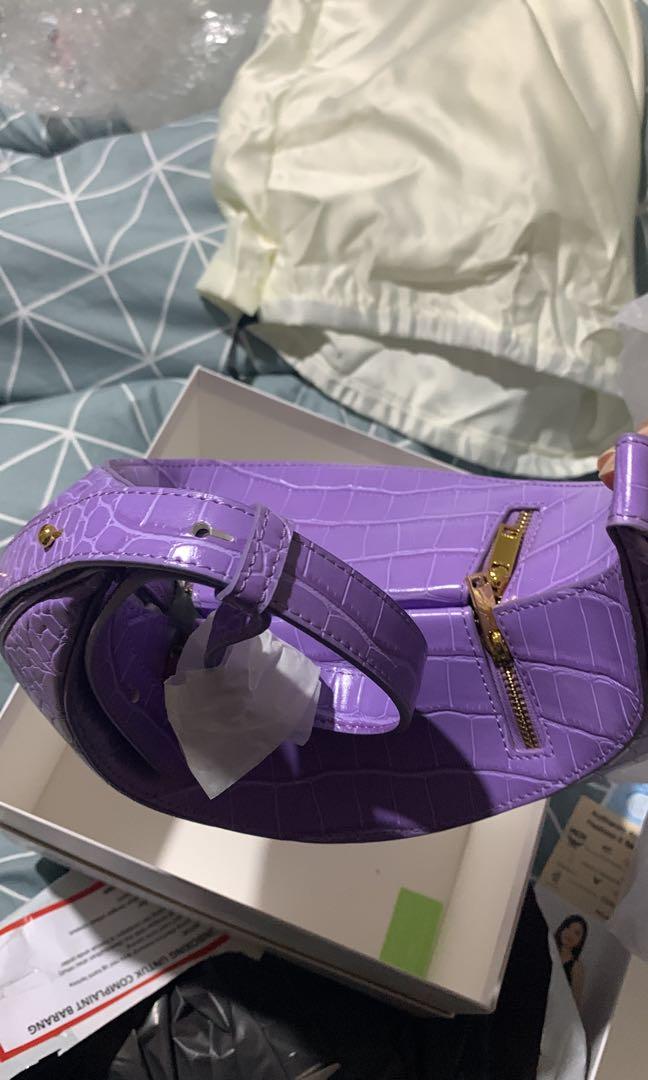 Promo JW Pei Rantan Super Mini Bag - Purple Croc Cicil 0% 3x