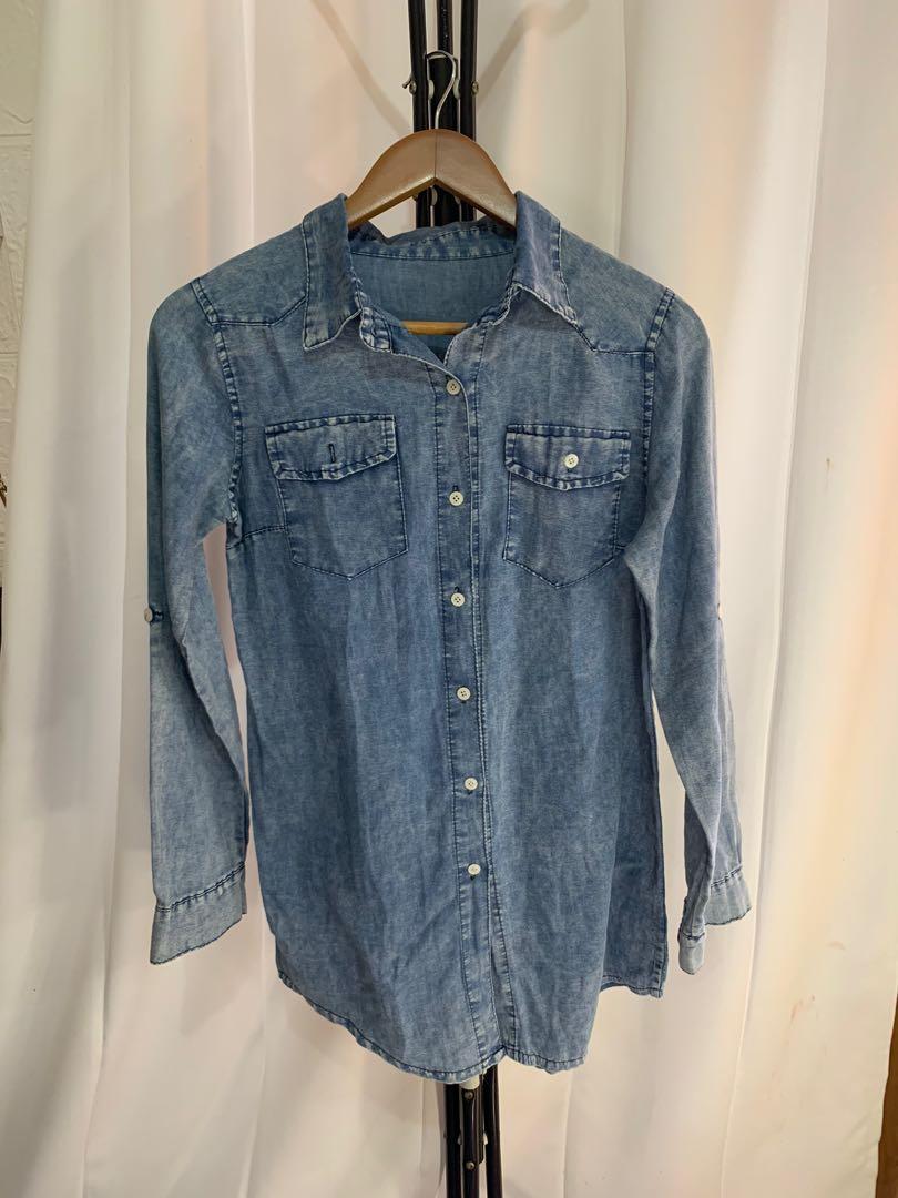 kemeja denim / Tunik / Blouse / Crop 
