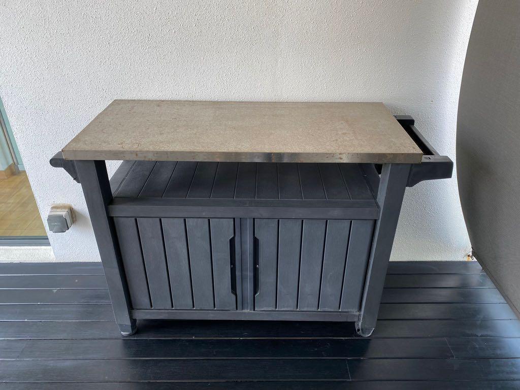 Keter Unity Outdoor BBQ Table Furniture & Home Living