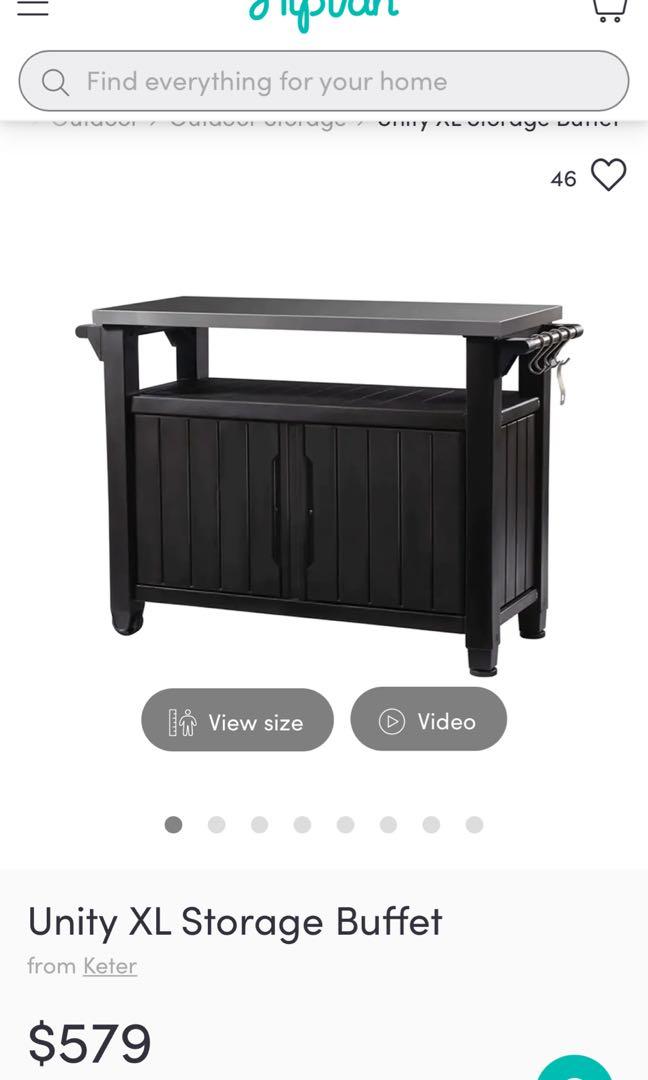 Keter Unity Outdoor BBQ Table Furniture & Home Living