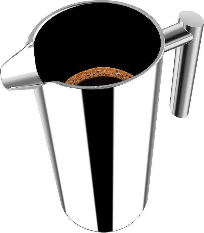 Kichly French Press Coffee Maker 1 Litre (32oz) Double Wall 100