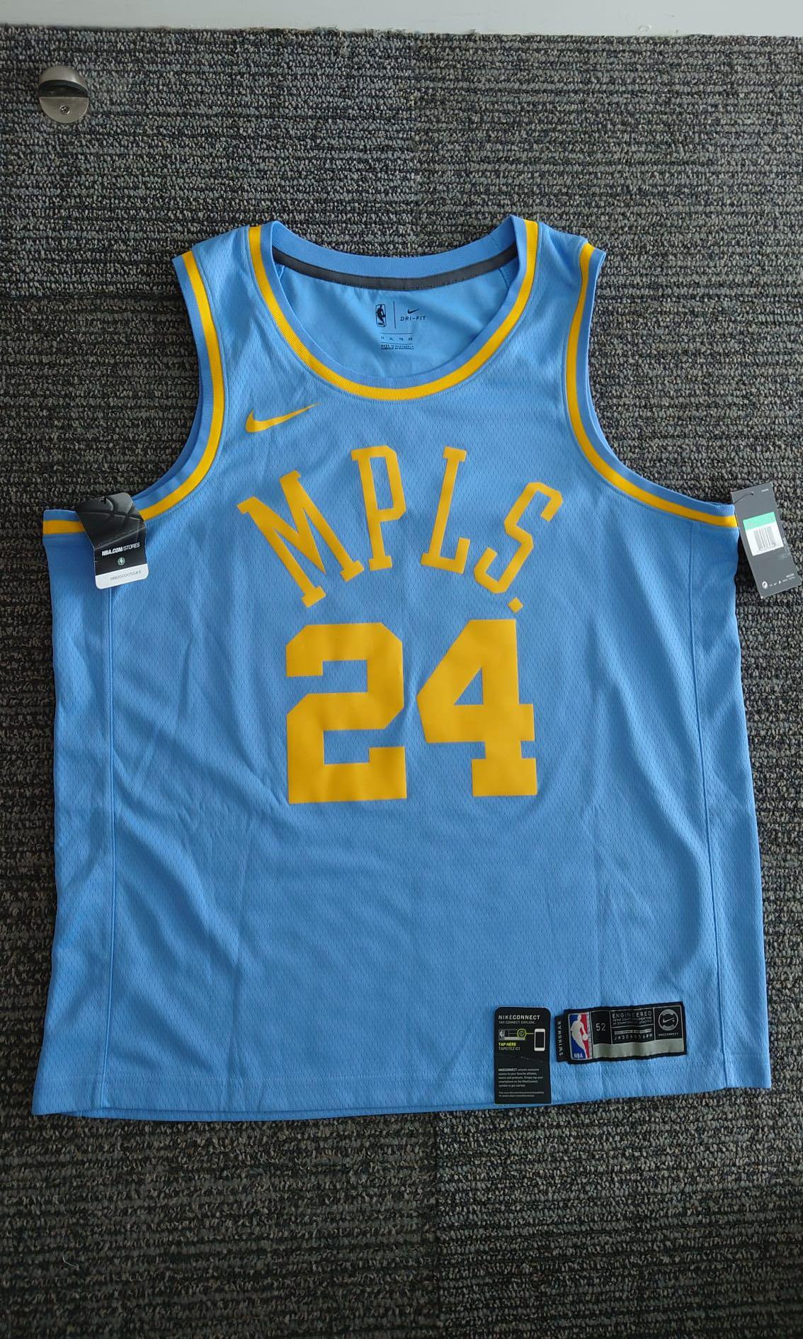 Men's Los Angeles Lakers Kobe Bryant #24 Nike MPLS Light Blue Swingman  Jersey - Classic Edition