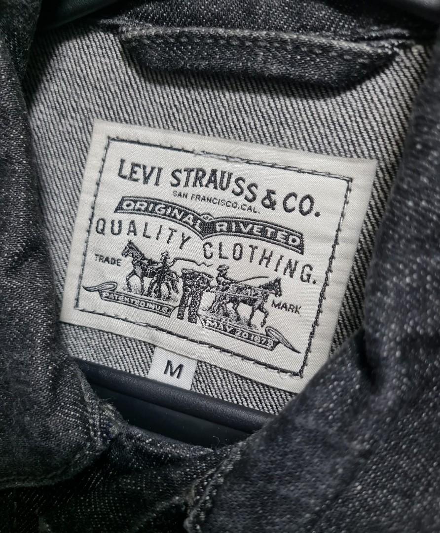 Levi strauss black outlet denim jacket