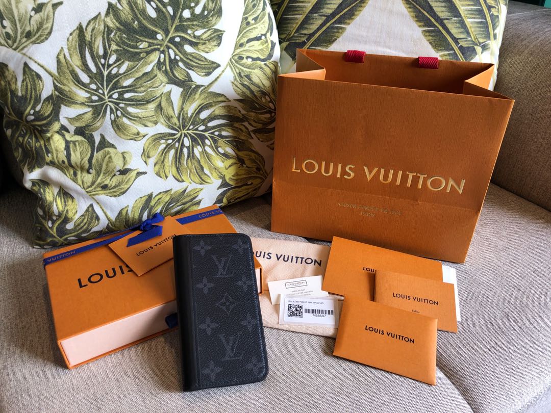 Shop Louis Vuitton Monogram Unisex Plain Leather Logo iPhone 15