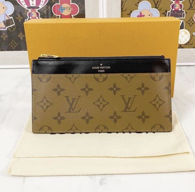 Louis Vuitton Reverse Monogram Slim Purse, Luxury, Bags & Wallets on ...